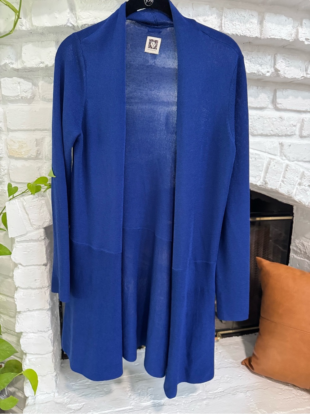 Anne Klein Royal Blue Long Cardigan